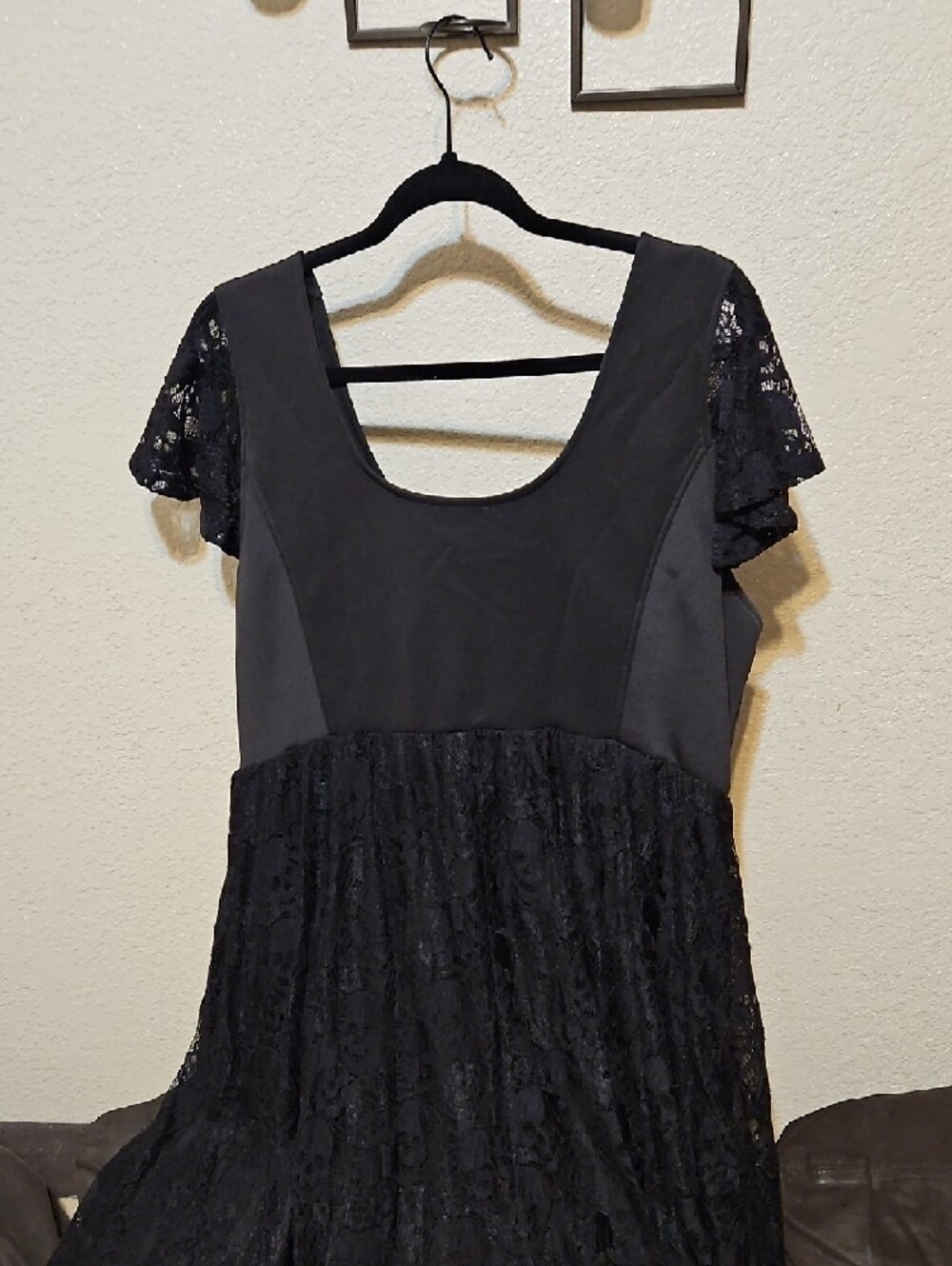 Hot Topic Black Lace High-Low Corset-Style Dress - Picture 8 of 10